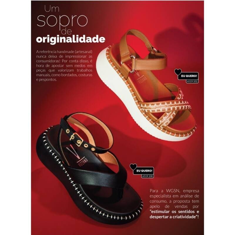 Sandalia Feminina Vizzano Anabela Com Salto Anabela 6519100